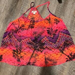 Arizona Jean Company Pink and Orange Tank Top